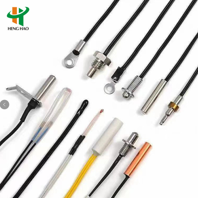 NTC Temperature Sensing Platinum Resistor Wire Harness PT100 RTD เครื่องตรวจจับอุณหภูมิความต้านทาน