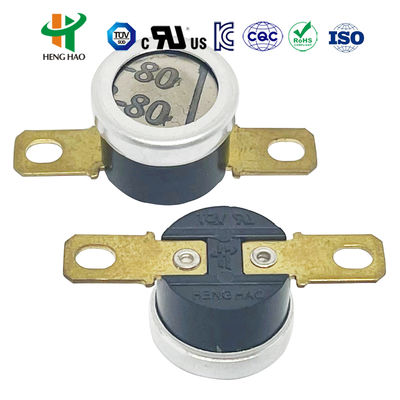 KSD301 Bimetallic Thermostat with 0~250℃ Temperature Range Normally Closed or Open Auto or Manual Reset Snap-action