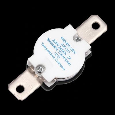 KSD-01D 250V 2A JUC-31F เครื่องควบคุมอุณหภูมิเทอร์โมสแตมสองโลหะ