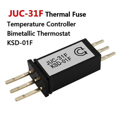 JUC-31F เครื่องควบคุมอุณหภูมิไฟฟิวส์ร้อน เครื่องควบคุมอุณหภูมิสองโลหะ KSD-01F
