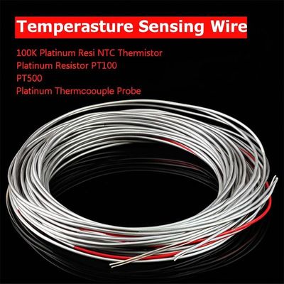 IP68 ป้องกัน NTC Thermistor อุณหภูมิเซ็นเซอร์ด้วย 250V 16A และ R25 5K ถึง 100K Platinum Resistor