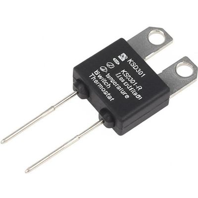 KSD301 สวิตช์ควบคุมอุณหภูมิแบบไบเมทัล Snap Action พร้อม 100000 รอบ 250V 16A และช่วง 0-250℃