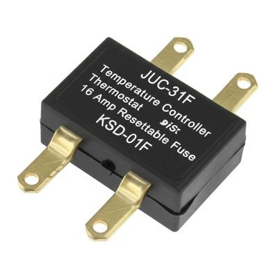 JUC-31F เครื่องควบคุมอุณหภูมิ เทอร์โมสแตต 16 แอมเปอร์ เฟยส์ที่สามารถตั้งค่าใหม่ได้ KSD-01F
