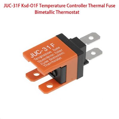 JUC-31F Ksd-O1f ตัวควบคุมอุณหภูมิ ฟิวส์ความร้อน พร้อมช่วงอุณหภูมิ 0~150 ปกติปิดหรือเปิด รีเซ็ตอัตโนมัติหรือด้วยตนเอง