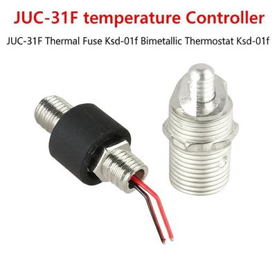 สวิตช์ป้องกันความร้อน JUC-31F เทอร์โมสตัทแบบไบเมทัลลิก พร้อมช่วงอุณหภูมิ 0~150°C แบบปกติปิดหรือเปิด รีเซ็ตอัตโนมัติหรือด้วยตนเอง