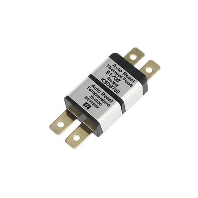 ฟิวส์ความร้อนแบบรีเซ็ตอัตโนมัติ ช่วงอุณหภูมิ 50-150℃ อายุการใช้งาน 10000 รอบ และปลอกโลหะขนาดใหญ่