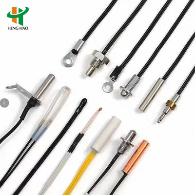 เครื่องตรวจวัดอุณหภูมิ NTC Thermistor พร้อม PT1000 Platinum Thermocouple Probe เสมอเวลาอุณหภูมิ ≤25S อุณหภูมิการทํางาน -40°C~+250°C และพลังงานระดับ 50mw