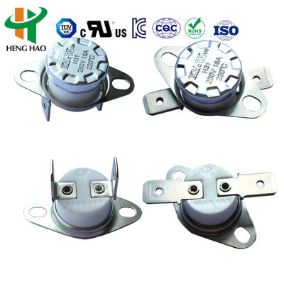 เปิดปกติ KSD301 250V 16A Thermostat Auto Reset ระบบควบคุมอุณหภูมิไฟฟ้าไฟฟ้า